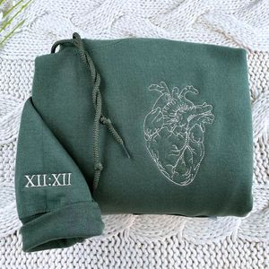 J'aime ma petite amie sweat à capuche hiver brodé cadeau manches initiales motif 3D tricoté tissu avant paillettes Badge - Product Image 1