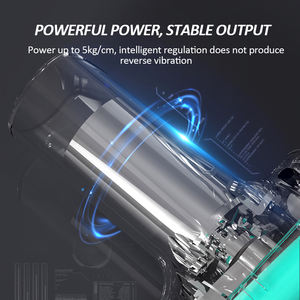 Pistol pijat Mini lampu Lcd layar sentuh 4 kepala, Tisu dalam getaran, pistol pijat untuk perjalanan wanita - Product Image 3