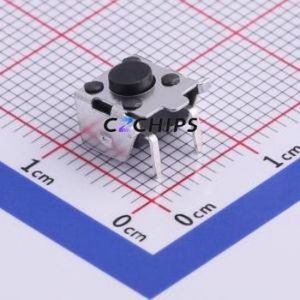 TS-1037-A2B3-D2 Tactile Switch SMD,6x6mm Switch Single Pole Single Throw Round Button Horizontal Mount 6mm - Product Image 1