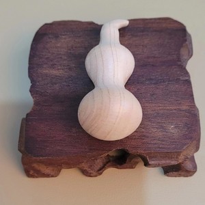 Exquisito y astuto adorno colgante de calabaza de madera de durazno, accesorio para coche, amuleto de la fortuna, pieza de mano de estilo chino - Product Image 4