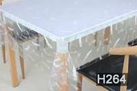 Nappe de table transparente de haute qualité, nappe de table en PVC écologique et durable, nappe rectangulaire