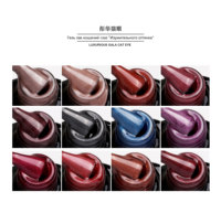 Gel uv pour ongles œil de chat gala de luxe conception populaire couleur personnalisée tremper le gel pour ongles œil de chat sans hema
