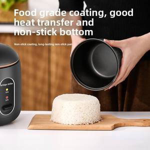 Mini <span class=keywords><strong>cuiseur</strong></span> à <span class=keywords><strong>riz</strong></span> électrique portable multifonctionnel de 1,2 L pour dortoir et usage domestique - Product Image 3