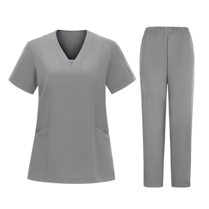 Women Short Sleeve Quick-Dry Stretch Medical <b>Scrubs</b> <b>Set</b> Hospital Clinic <b>Scrubs</b> Uniforms <b>Set</b> Surgical Comfortable - Product Image 6