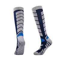 Chaussettes de ski chaudes et épaisses en tricot pour homme et femme - Absorbantes comme un torchon - Spandex/Nylon/Coton