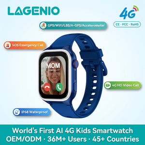 Reloj Inteligente para Niños LAGENIO <span class=keywords><strong>Super</strong></span> Thin L46E, Videollamadas 4G, Modo Clase, GPS, LBS, Ubicación WIFI, Resistente al Agua IP68, SOS - Product Image 1