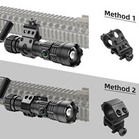 Professionelle Taktische Taschenlampe 5000 Lumen, Wiederaufladbare LED-Fackel