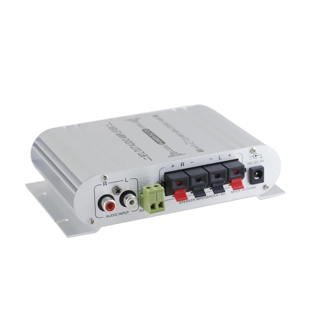 MINI Digital Hi-Fi Car Power Amplifier LP-838 Super Bass Power 2.1 Channel 2.0+ Subwoofer Music Power Amplifier