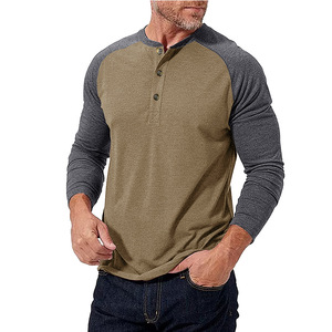 Camisetas Casuales de Manga Larga para Hombre, Cuello Redondo, Diseñ<span class=keywords><strong>o</strong></span> de Parches de Color, Nueva Colección Otoñ<span class=keywords><strong>o</strong></span>, Económicas - Product Image 4