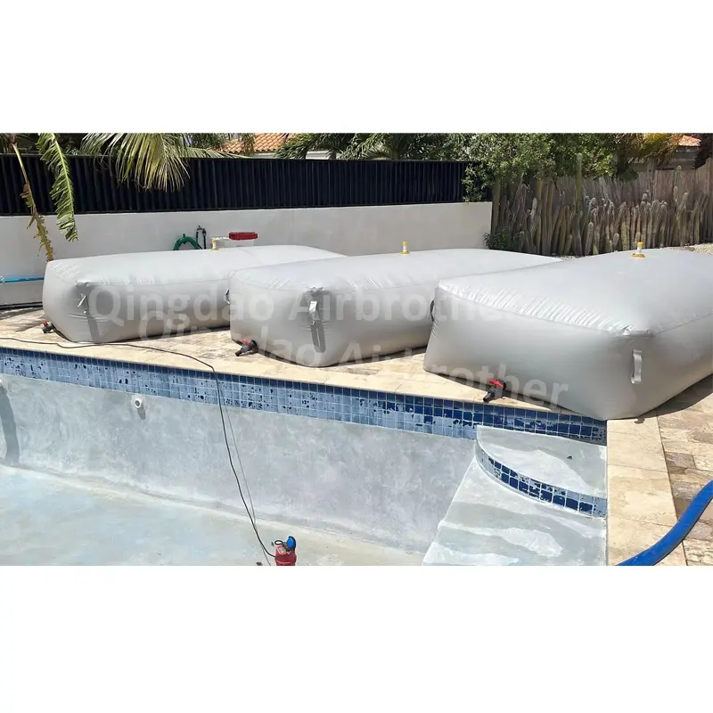 Pas cher Personnalisé 200L 500L 1000L Réservoir De Stockage D'eau Pliable En PVC De Super Qualité 100000 Litre Pour L'eau De Piscine Temporaire