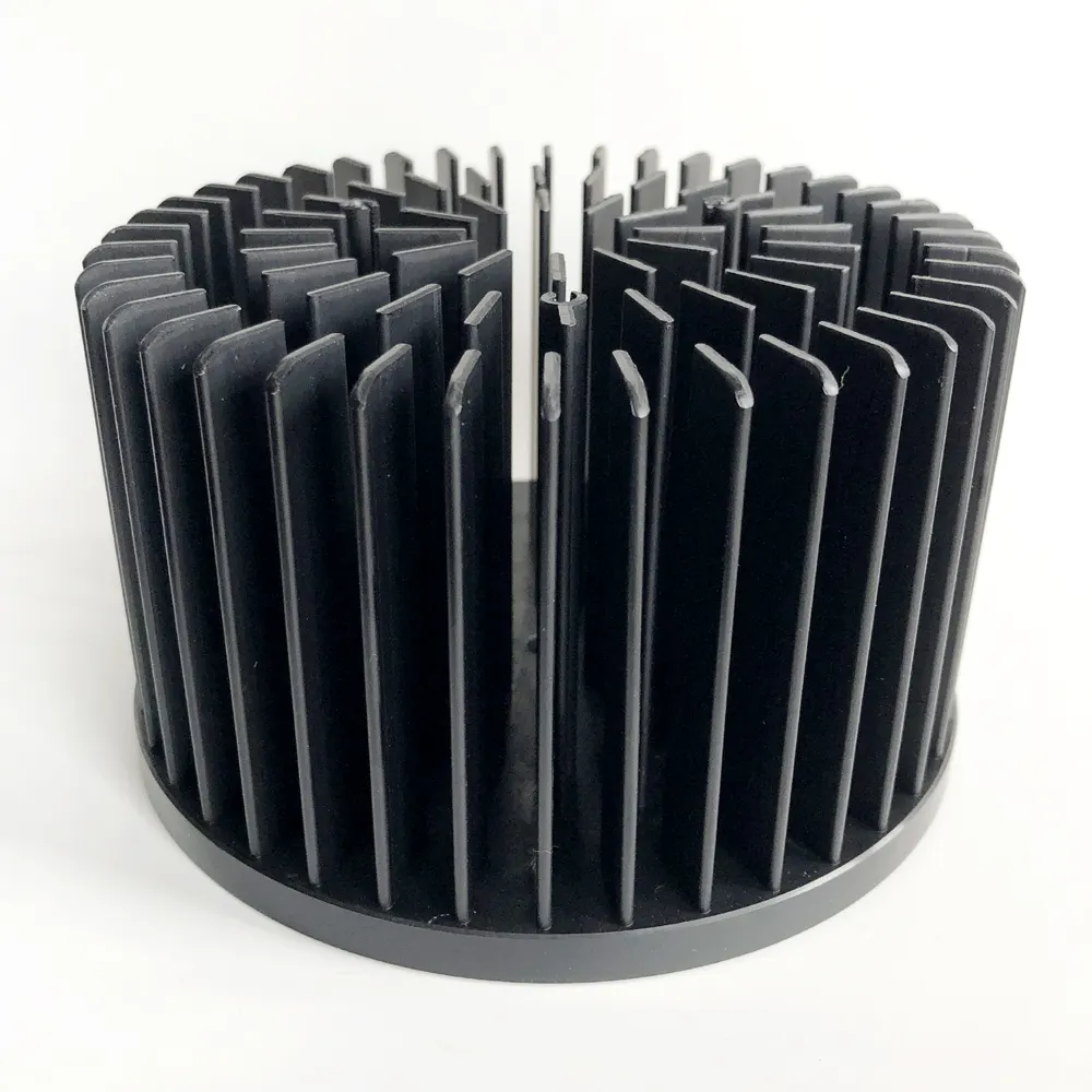 Cold forged LED heatsink grow light heatsink 50W round heatsink 130*77mm