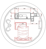 Module de bureau préfabriqué sur mesure en conteneur, espace de travail temporaire, studio avec verre isolant, garantie 1 an