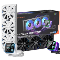 Radiateur de refroidissement liquide ARGB Gamer-X, nouveau, pour processeur, ventilateur PWM, design LED, compatible Intel, boîtier d'ordinateur de jeu, dissipateur thermique en aluminium
