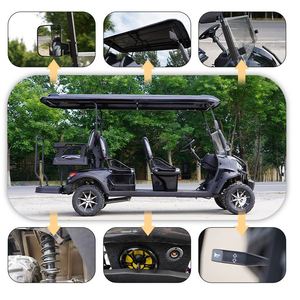 Custom logo <strong>High</strong> Climbing Ability 4 Wheel 6 Seats Electric Golf <strong>Car</strong> Entertainment Golf Buggy Cart With Off-road Tire - Product Image 3