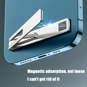 Soporte Magnético Ultrafino Plegable para Teléfono Móvil, Base de Aleación Metálica para Escritorio, Soporte Universal para Celular - Product Image 4
