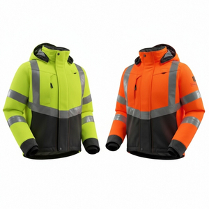 Xây dựng hoodie vi Hi bảo hộ lao động an toàn Quần áo bộ đồ thể thao phản ánh in phản xạ Áo Thun - Product Image 2