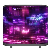Dj Station Façade Bureau Stand Table Portable Booth Led Vidéo Mur Écran D'affichage Dj Booth