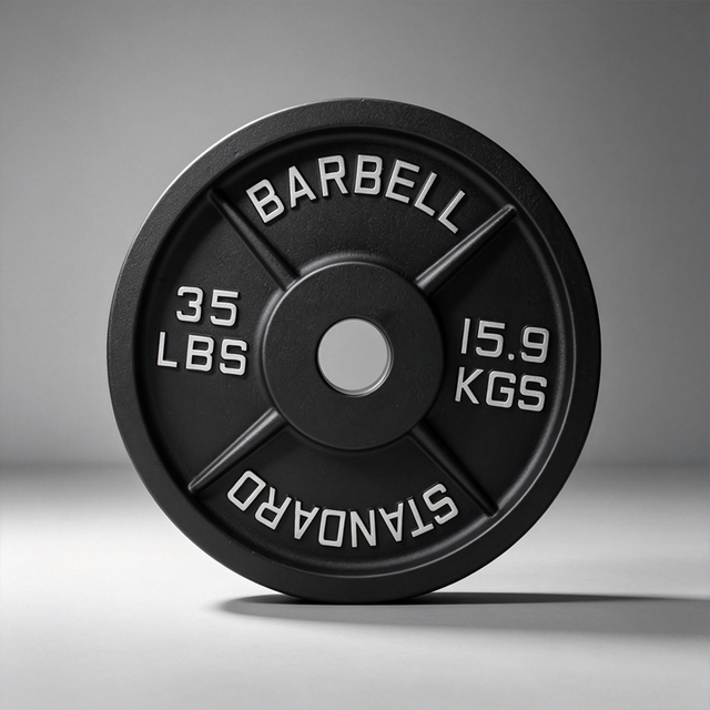 5lb 10lb 25lb 35lb 45lb Standard Lbs Free Weight Bumper Plates Gym Equipment for Sale Cast Iron Barbell Plates