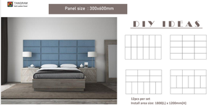 Panneau mural rembourré <span class=keywords><strong>de</strong></span> tête <span class=keywords><strong>de</strong></span> <span class=keywords><strong>lit</strong></span>, <span class=keywords><strong>mousse</strong></span> <span class=keywords><strong>de</strong></span> brique, panneaux 3D, panneau <span class=keywords><strong>de</strong></span> tête <span class=keywords><strong>de</strong></span> <span class=keywords><strong>lit</strong></span> - Product Image 6