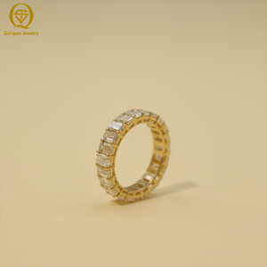 Premium IGI Certified Emerald Cut Lab Grown Diamond <b>Ring</b> 18K Gold D Color VVS1 Clarity Luxury Wedding Jewelry For Gift - Product Image 5