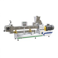 Máquina Extrusora de Alimentos Automática, Extrusora de Doble Tornillo para Snacks