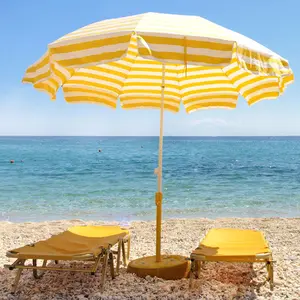 सनशाइन प्रचार बड़ा समुद्र तट सूरज छाता पीवीसी समुद्र तट के लिए एमटीएन समुद्र तट छाता छत्र छाता