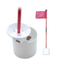 Ensemble de mini-drapeaux de golf personnalisés avec coupelles, en fibre de verre de 3 pieds, pour putting green, avec coupelle de trou et poteau, pour jardin