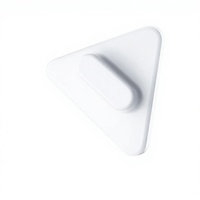 Brosse de nettoyage ménagère en plastique, double couche, triangulaire, magnétique puissant, pour vitres, origine Zhejiang