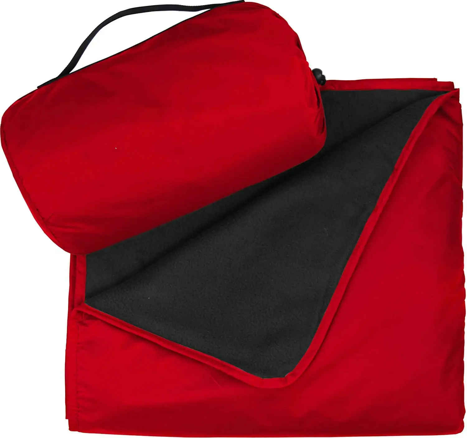 Portable Foldable Picnic Blanket Polar Fleece Windproof Waterproof Down Camping Blanket for Outdoor