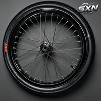 Ensemble de roues Supermoto Talaria XXX X3 MX3 MX4 MX5 Sur-Ron Light Bee 17 pouces, jantes en aluminium CNC avant et arrière, kit de pneus de route