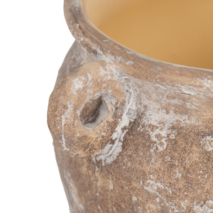Vaso in Ceramica Stoneware Rotondo con Manici per Piante da Interno ed Esterno - Product Image 5