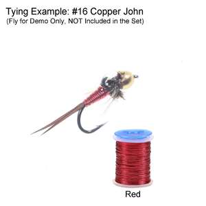 <span class=keywords><strong>Fil</strong></span> de cuivre ultra fin 0,2 mm pour la pêche à la mouche, pour larves, nymphes, streamers, brassies, brun, noir, argent, rouge, matériel pour le corps de la mouche - Product Image 6