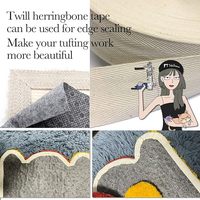 Tissu de tufting antidérapant pour tapis, feutre de support secondaire grande taille pour la fabrication de tapis au pistolet à tufting