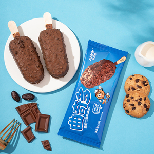 Kit de Helado Abink Gelivable Crispy Biscuit con Sabores a Vainilla y Chocolate con <span class=keywords><strong>Leche</strong></span>/Chocolate Negro, Listo para Comer - Bolsa Elegante para Almacenamiento (18 Unidades) - Product Image 1