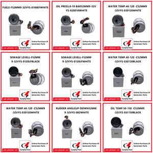 핫 세일 고정밀 52mm 자동차 보트 디지털 물 오일 온도 유압 연료 게이지 0-10 bar 해양 발전기 사용 - Product Image 6