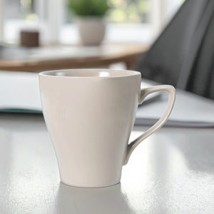 Taza de café <span class=keywords><strong>Dunk</strong></span> de color gris sólido de cerámica de diseño simple personalizable - Product Image 2