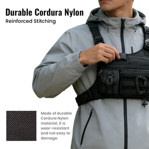 حقيبة صدر تكتيكية عصرية خفيفة الوزن متعددة الأغراض للرياضات الخارجية وركوب الدراجات وملابس الشارع - Product Image 6