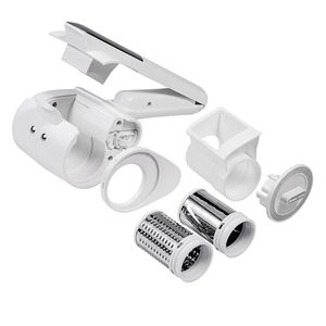 Rallador de Queso Francés Multifuncional Portátil, Tambor Giratorio Eléctrico de Acero Inoxidable, Herramienta de Cocina para Uso Doméstico y de Picnic - Product Image 1