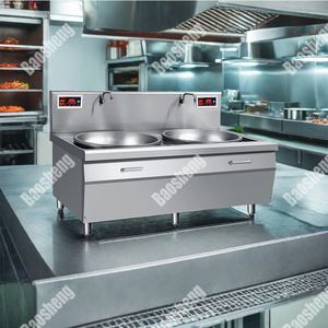 Forno a coda singola commerciale a doppia testa da 12KW 15KW fornello elettromagnetico ad alta potenza - Product Image 4