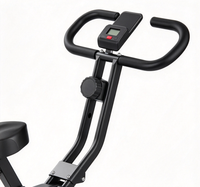 Vélo d'exercice pliable 2-en-1 X-Bike pour l'équitation, vélo d'appartement d'intérieur avec écran LCD