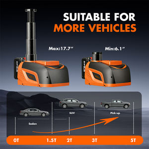 رافعة سيارات كهربائية لاسلكية تعمل بالبطارية بقوة 5 طن، قابلة للتمديد، 12 فولت، من سبائك الألومنيوم، مع جهاز تحكم عن بعد لاستبدال إطارات السيارات - Product Image 4