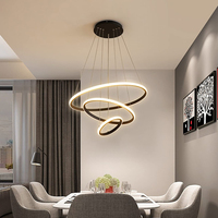 Lustre LED décoratif d'intérieur pour maison, vente en gros, pas cher, moderne et minimaliste