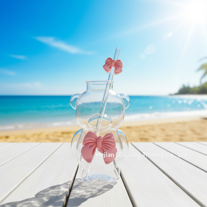 Tazza Little Bear dal Design Moderno, Bicchiere Monostrato per Caffè e Tè con Cannuccia, Elegante e Personalizzabile per la Casa - Product Image 3