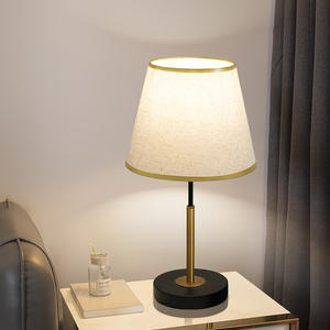 Lámpara de Mesa de Porcelana Minimalista Moderna, Lámpara de Noche Táctil con un Estilo Chino Nuevo, Acogedor y Lujoso para Dormitorios y Camas - Product Image 1