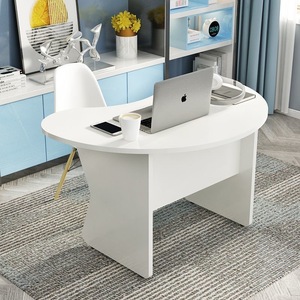 Escritorio <span class=keywords><strong>de</strong></span> Oficina Moderno <span class=keywords><strong>de</strong></span> Madera con Forma <span class=keywords><strong>de</strong></span> Luna para Diagnóstico Médico, Tratamiento Veterinario, Consultoría Psicológica y Uso Comercial - Product Image 3