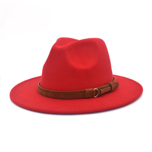 Vente directe d'usine rétro squash couleur unie <span class=keywords><strong>chapeau</strong></span> Fedora à bord plat pour les voyages de printemps et d'automne - Product Image 4