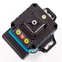 Niveau laser rotatif 4D 360° à lumière verte 16 lignes avec précision de 0,2 mm et portée de 10-20 m