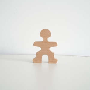 Faggio blocchi di legno giocattoli da costruzione Set di sollevamento pesi uomo di legno impilamento pioli bambole per bambini gioco educativo - Product Image 4