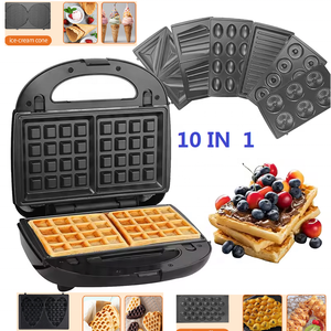 Gril électrique d'intérieur sans fumée d'acier inoxydable BBQ <span class=keywords><strong>grill</strong></span> électrique avec gaufrier, gril électrique de presse de Panini - Product Image 3