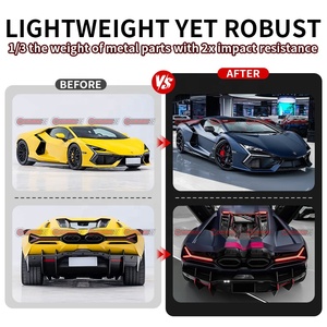 ชุดแต่งคาร์บอนไฟเบอร์แบบ OEM สำหรับ Lamborghini Revuelto ประกอบด้วยลิ้นหน้า ฝาครอบกระจกมองข้าง สเกิร์ตข้าง ดิฟฟิวเซอร์หลัง ช่องระบายอากาศบังโคลน - Product Image 2
